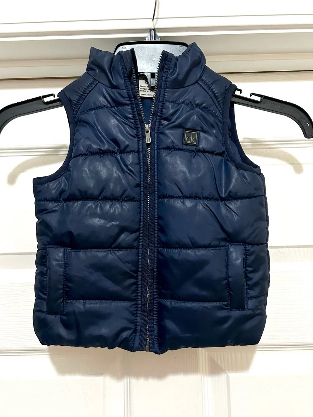 Baby Boys Calvin Klein Navy Puffer Vest